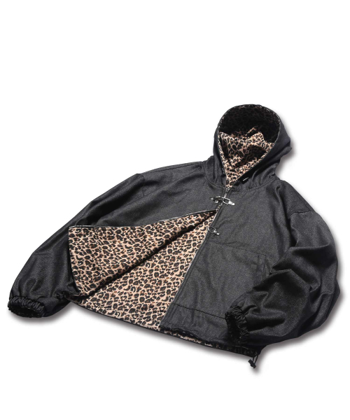 ROCKPSYCHO(ロックサイコ)の「レオパードデニムジップアップジャケット(デニムジャケット・メンズ・ブラック・LARGE/MEDIUM)」の7枚目の写真