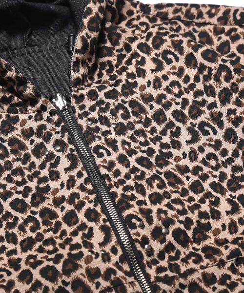 ROCKPSYCHO(ロックサイコ)の「レオパードデニムジップアップジャケット(デニムジャケット・メンズ・ブラック・LARGE/MEDIUM)」の10枚目の写真