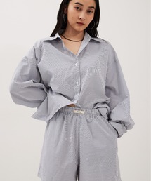 ストライプシャツセットアップ