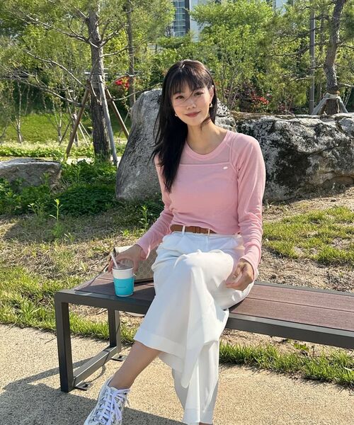 COVERNAT WOMAN(カバーナットウーマン)の「ウーマンシアーレイヤードロングスリーブホワイト(Tシャツ/カットソー・レディース・その他・WS/WM)」の9枚目の写真
