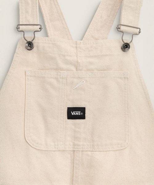 VANS(バンズ)の「ウィメンズ チョア オーバーオール / Chore Overall Natural Seed VN000VF5GCF1(サロペット/オーバーオール・レディース・キナリ・X-SMALL/SMALL/MEDIUM/LARGE)」の3枚目の写真