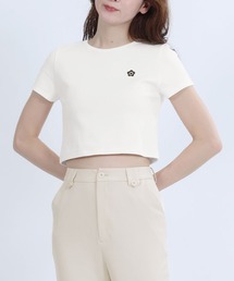 MARY QUANT マリークワント ショート丈Tシャツ MARY QUANT｜マリークワント（レディース）のTシャツ/カットソー