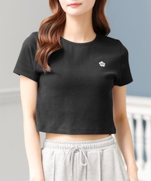 MARY QUANT（マリークワント）の「リブコンパクト Tシャツ（Tシャツ/カットソー）」