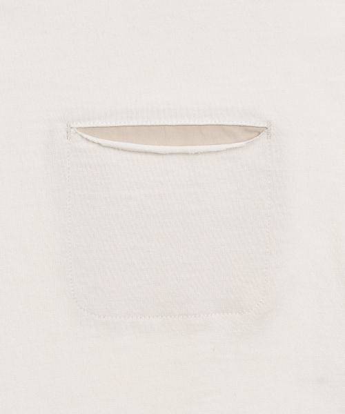 TOFFEE(トフィー)の「レイヤードポケットクロップTシャツ(ホワイト)(Tシャツ/カットソー・メンズ・その他・SMALL/MEDIUM/LARGE/X-LARGE)」の5枚目の写真