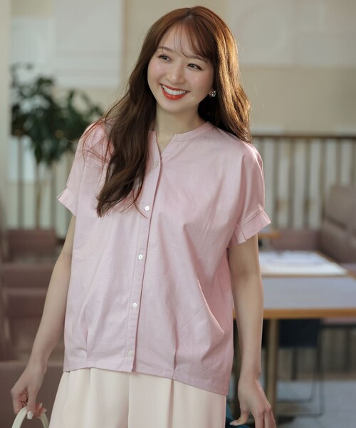 ANY SIS(エニィスィス)の「【美ライン大人T】裾タックゆる プルオーバー(Tシャツ/カットソー・レディース・グレー系/ホワイト系/ピンク系/スカイブルー系・MEDIUM)」の5枚目の写真