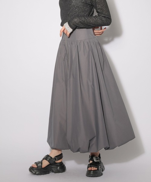PAGEBOY（ページボーイ）の「ZIPバルーンロングスカート（スカート・レディース・ブラック/チャコールグレー・FREE）」の13枚目の写真