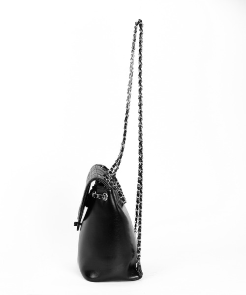 me+em select(ミームセレクト)の「ハートキルティングチェーンミニリュック / heart quilted chain mini backpack ※※(ショルダーバッグ・レディース・ブラック/アイボリー/ピンク・FREE)」の15枚目の写真