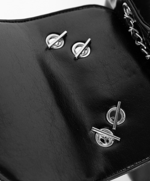 me+em select(ミームセレクト)の「ハートキルティングチェーンミニリュック / heart quilted chain mini backpack ※※(ショルダーバッグ・レディース・ブラック/アイボリー/ピンク・FREE)」の17枚目の写真