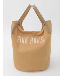 PINK HOUSE（ピンクハウス）の「ロゴプリントバケツ型バッグ（トートバッグ）」
