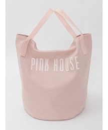 PINK HOUSE（ピンクハウス）の「ロゴプリントバケツ型バッグ（トートバッグ）」