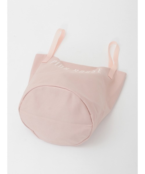 PINK HOUSE（ピンクハウス）の「ロゴプリントバケツ型バッグ（トートバッグ・レディース・キャメル/カーキ/ブラック/アイボリー/ピンク・フリー）」の9枚目の写真