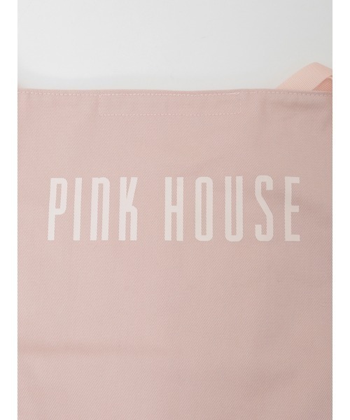 PINK HOUSE（ピンクハウス）の「ロゴプリントバケツ型バッグ（トートバッグ・レディース・キャメル/カーキ/ブラック/アイボリー/ピンク・フリー）」の10枚目の写真