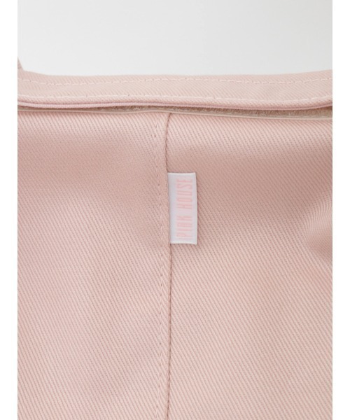 PINK HOUSE（ピンクハウス）の「ロゴプリントバケツ型バッグ（トートバッグ・レディース・キャメル/カーキ/ブラック/アイボリー/ピンク・フリー）」の11枚目の写真
