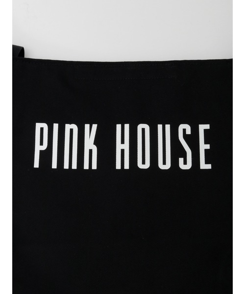 PINK HOUSE（ピンクハウス）の「ロゴプリントバケツ型バッグ（トートバッグ・レディース・キャメル/カーキ/ブラック/アイボリー/ピンク・フリー）」の15枚目の写真