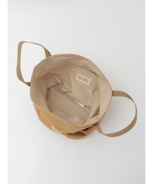 PINK HOUSE（ピンクハウス）の「ロゴプリントバケツ型バッグ（トートバッグ・レディース・キャメル/カーキ/ブラック/アイボリー/ピンク・フリー）」の20枚目の写真