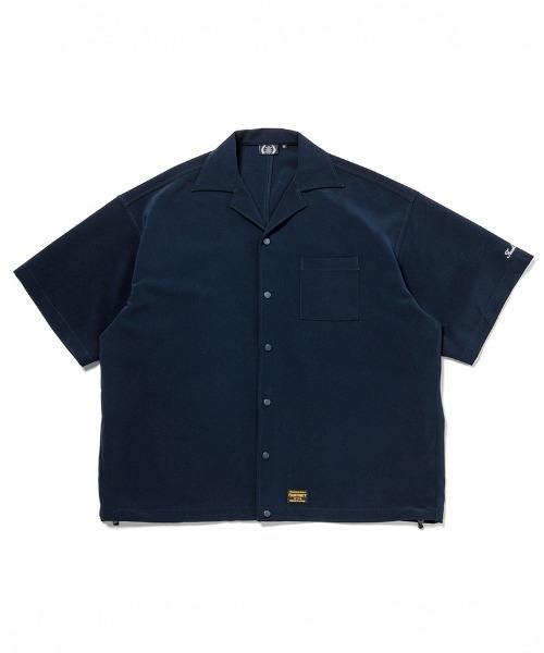 430（フォーサーティ）の「mhs2614- S-S POLY OC WIDE SHIRT オープンカラーシャツ(26-085)（シャツ/ブラウス・メンズ・ベージュ/ネイビー/ブルーグレー/ブラック・3/2/1/0）」の4枚目の写真