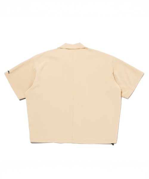 430（フォーサーティ）の「mhs2614- S-S POLY OC WIDE SHIRT オープンカラーシャツ(26-085)（シャツ/ブラウス・メンズ・ベージュ/ネイビー/ブルーグレー/ブラック・3/2/1/0）」の12枚目の写真