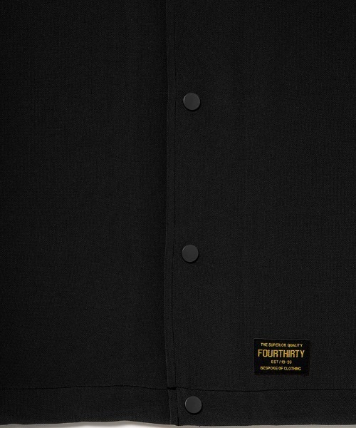 430（フォーサーティ）の「mhs2614- S-S POLY OC WIDE SHIRT オープンカラーシャツ(26-085)（シャツ/ブラウス・メンズ・ベージュ/ネイビー/ブルーグレー/ブラック・3/2/1/0）」の17枚目の写真