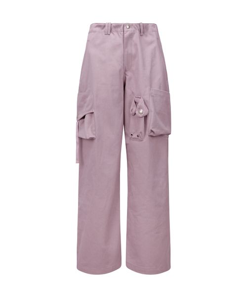 NACHE（ナチェ）の「STRAP WIDE CARGO PANTS (UNISEX) DUSTY PINK（その他パンツ・レディース・その他・0/1）」の3枚目の写真