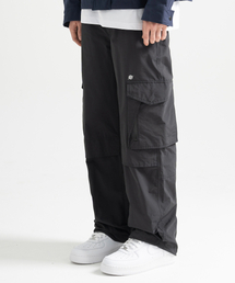 Nylon RIB Ventilation Cargo Pants - BLACK
