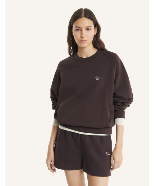 Maison Kitsune(メゾンキツネ)の「BABY FOX OPEN POCKET SWEATSHIRT(スウェット・レディース・アイボリー/チョコ・XS/L/M/S)」の12枚目の写真