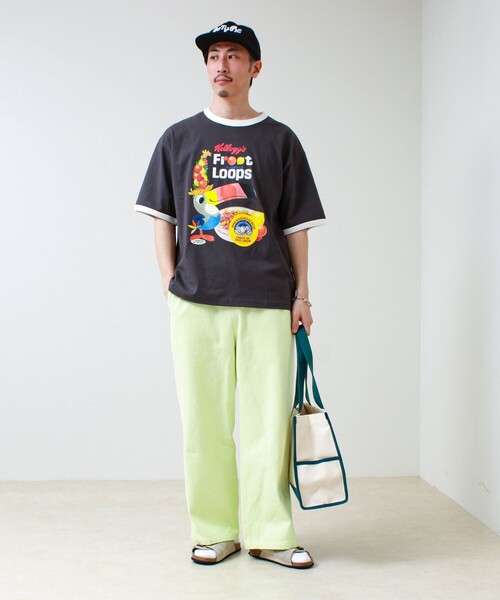 FRUIT OF THE LOOM(フルーツオブザルーム)の「【FTL × KELLOGGS】RINGER T-SHIRT(Tシャツ/カットソー・メンズ・ホワイト/ネイビー/チャコールグレー・L/M/S)」の22枚目の写真