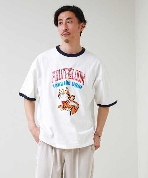 FRUIT OF THE LOOM(フルーツオブザルーム)の「【FTL × KELLOGGS】RINGER T-SHIRT(Tシャツ/カットソー・メンズ・ホワイト/ネイビー/チャコールグレー・L/M/S)」の17枚目の写真