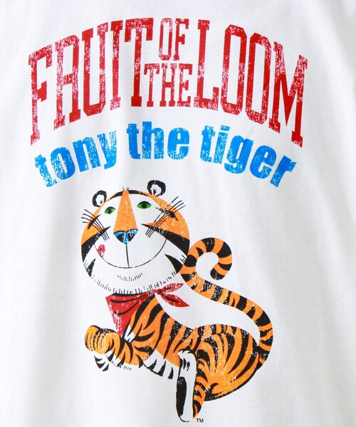 FRUIT OF THE LOOM(フルーツオブザルーム)の「【FTL × KELLOGGS】RINGER T-SHIRT(Tシャツ/カットソー・メンズ・ホワイト/ネイビー/チャコールグレー・L/M/S)」の8枚目の写真