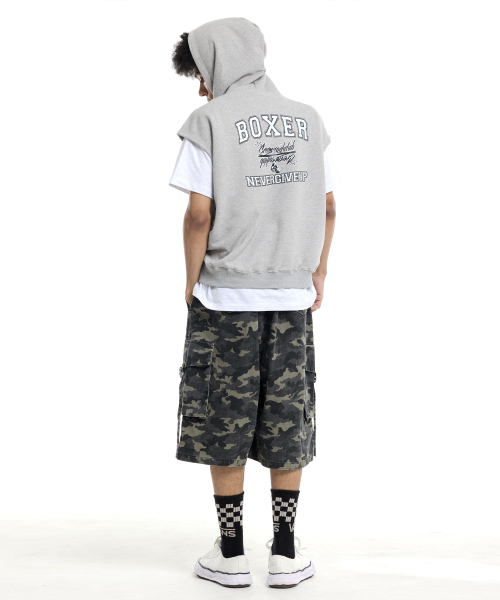 CREAM SODA LAB（クリームソーダラボ）の「カモビッグカーゴジャイアントバermudaバンディングパンツカーキ（その他パンツ・レディース・その他・LARGE/X-LARGE）」の2枚目の写真