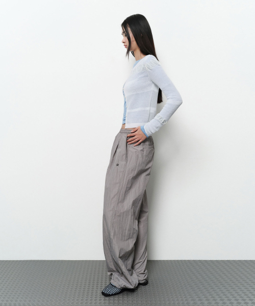 DIAGONAL(ダイアゴナル)の「SEE THROUGH SHIRRING CARDIGAN (ivory)(カーディガン/ボレロ・レディース・その他・FREE)」の5枚目の写真