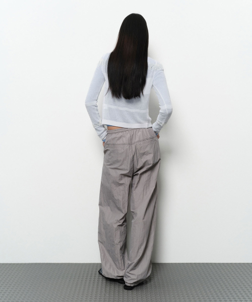 DIAGONAL(ダイアゴナル)の「SEE THROUGH SHIRRING CARDIGAN (ivory)(カーディガン/ボレロ・レディース・その他・FREE)」の6枚目の写真