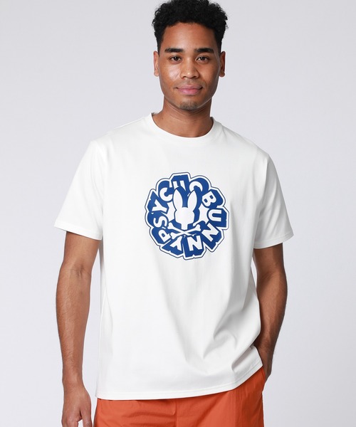 Psycho Bunny（サイコバニー）の「COOLMAX コミックフォント ロゴTシャツ（Tシャツ/カットソー・メンズ・ベージュ/ホワイト/ブラック・X-LARGE/LARGE/MEDIUM/SMALL）」の2枚目の写真