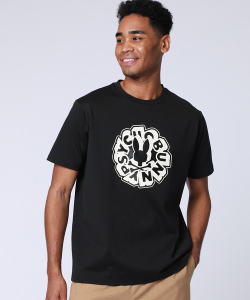 Psycho Bunny（サイコバニー）の「COOLMAX コミックフォント ロゴTシャツ（Tシャツ/カットソー・メンズ・ベージュ/ホワイト/ブラック・X-LARGE/LARGE/MEDIUM/SMALL）」の3枚目の写真