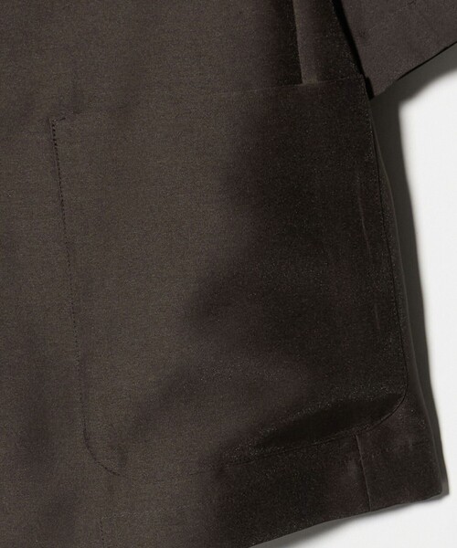UNITED ARROWS（ユナイテッドアローズ）の「シアー ノーラペル ハーフスリーブ ジャケット ‐ウォッシャブル‐（テーラードジャケット・レディース・ダークブラウン/オフホワイト・38/36）」の15枚目の写真