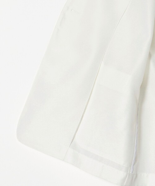 UNITED ARROWS（ユナイテッドアローズ）の「シアー ノーラペル ハーフスリーブ ジャケット ‐ウォッシャブル‐（テーラードジャケット・レディース・ダークブラウン/オフホワイト・38/36）」の19枚目の写真