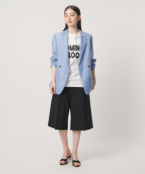 UNITED ARROWS(ユナイテッドアローズ)の「シアー テーラードジャケット ‐ウォッシャブル‐(テーラードジャケット・レディース・ライトブルー/ブラック/ダークブラウン・36/38)」の10枚目の写真