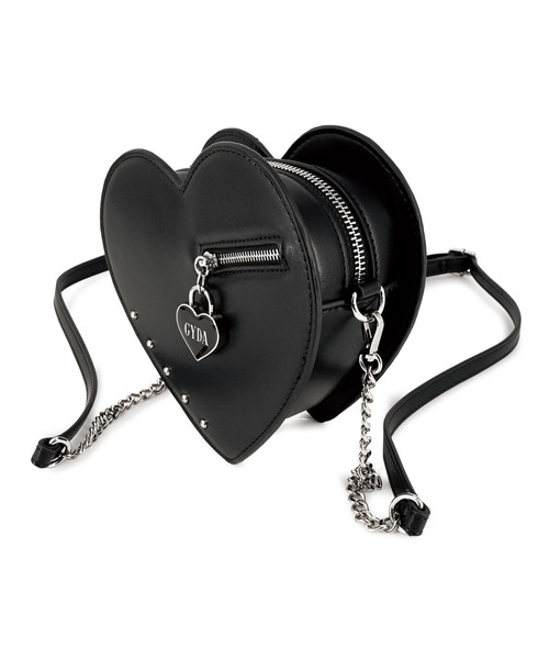 GYDA(ジェイダ)の「【WEB限定商品】GYDA (ジェイダ)3WAYミニショルダーバッグ GY-B462 ハート南京錠シリーズ(ショルダーバッグ・レディース・ブラック・FREE)」の8枚目の写真