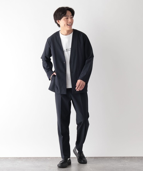 GLOBAL WORK(グローバルワーク)の「クリーンサッカー/スラックス/638155(スラックス・メンズ・ブラック/ネイビー/ダークグレー・SMALL/MEDIUM/LARGE/X-LARGE)」の9枚目の写真