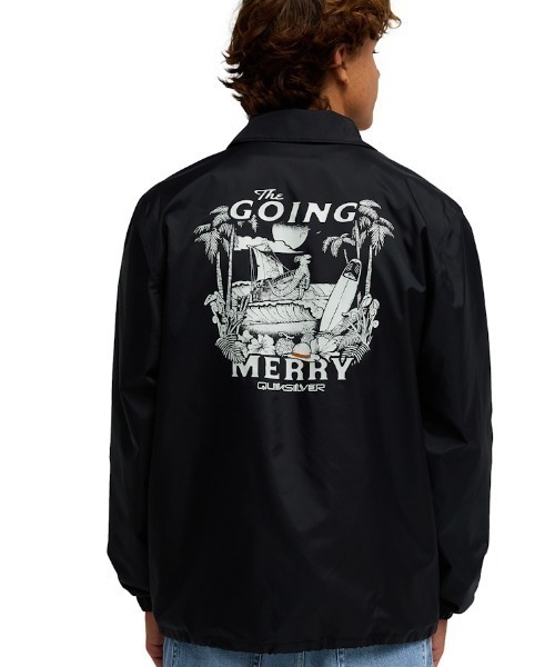Quiksilver(クイックシルバー)の「クイックシルバー QUIKSILVER OPQS COACH JACKET(ナイロンジャケット・メンズ・ブラック・M/L/LL/S)」の1枚目の写真