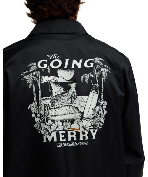 Quiksilver(クイックシルバー)の「クイックシルバー QUIKSILVER OPQS COACH JACKET(ナイロンジャケット・メンズ・ブラック・M/L/LL/S)」の6枚目の写真