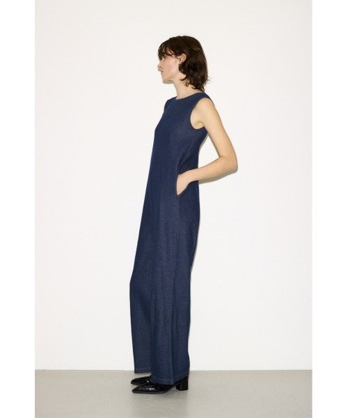 THROW by SLY（スローバイスライ）の「THROW BACK OPEN ALL IN ONE バックオープンオールインワン 春服 夏服（つなぎ/オールインワン・レディース・ブラック/ネイビー・FREE）」の6枚目の写真
