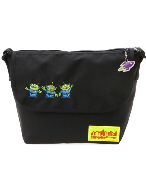 Manhattan Portage（マンハッタンポーテージ）の「Manhattan Portage/マンハッタンポーテージ ショルダーバッグ "トイストーリー" Nylon Messenger Bag(SM)FZP MGNT/ALIENS MP1605FZPTOYALN（ショルダーバッグ・メンズ・ブラック・FREE）」の12枚目の写真
