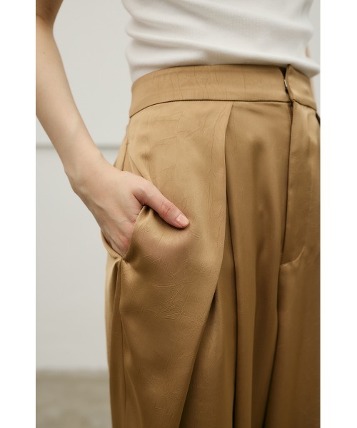 STYLEMIXER（スタイルミキサー）の「サテンラップワイドパンツ（その他パンツ・レディース・グレー/ベージュ/ネイビー・SMALL/MEDIUM）」の22枚目の写真