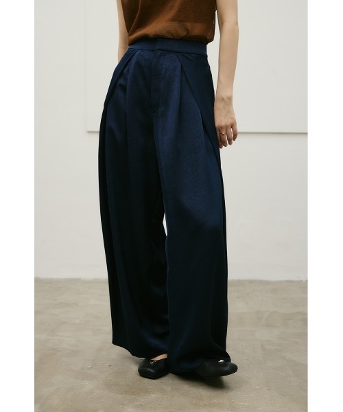STYLEMIXER（スタイルミキサー）の「サテンラップワイドパンツ（その他パンツ・レディース・グレー/ベージュ/ネイビー・SMALL/MEDIUM）」の18枚目の写真
