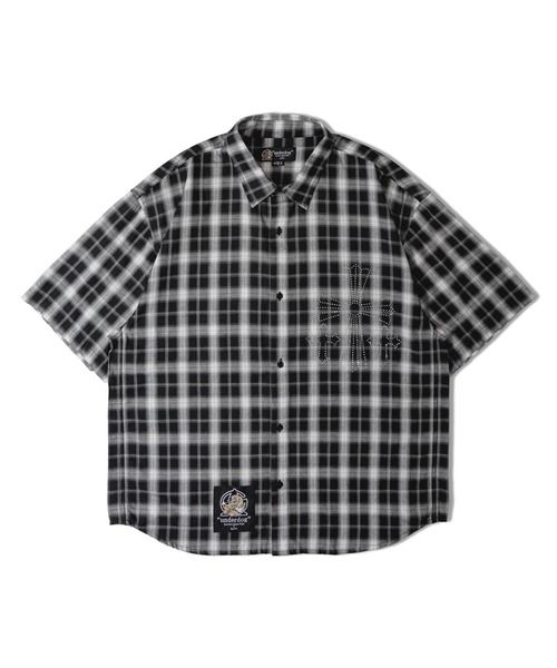 GALFY(ガルフィー)の「【別注】GA×GALFY-安心の十字架キラキラチェックシャツ(シャツ/ブラウス・メンズ・ブラック/ネイビー・L/XL)」の19枚目の写真