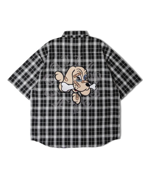 GALFY(ガルフィー)の「【別注】GA×GALFY-安心の十字架キラキラチェックシャツ(シャツ/ブラウス・メンズ・ブラック/ネイビー・L/XL)」の18枚目の写真