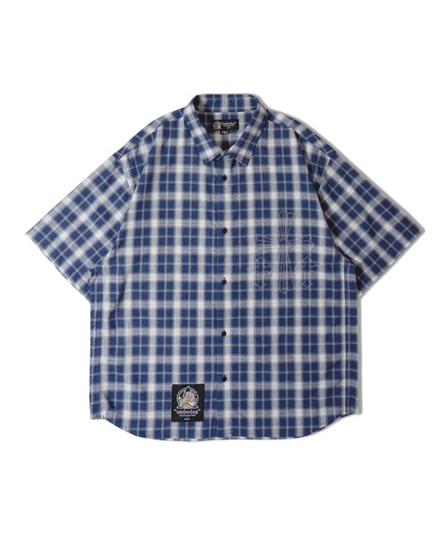 GALFY(ガルフィー)の「【別注】GA×GALFY-安心の十字架キラキラチェックシャツ(シャツ/ブラウス・メンズ・ブラック/ネイビー・L/XL)」の17枚目の写真