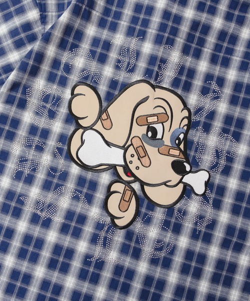 GALFY(ガルフィー)の「【別注】GA×GALFY-安心の十字架キラキラチェックシャツ(シャツ/ブラウス・メンズ・ブラック/ネイビー・L/XL)」の11枚目の写真
