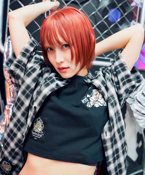 GALFY(ガルフィー)の「【別注】GA×GALFY-安心の十字架キラキラチェックシャツ(シャツ/ブラウス・メンズ・ブラック/ネイビー・L/XL)」の10枚目の写真
