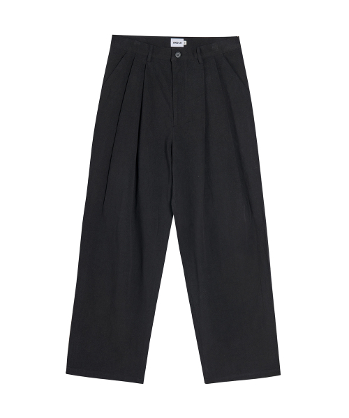 AKECII(アケシ)の「ヘリソンワイドチノパンツ_ウォッシュドブラック(その他パンツ・メンズ・その他・LARGE/SMALL/MEDIUM)」の3枚目の写真